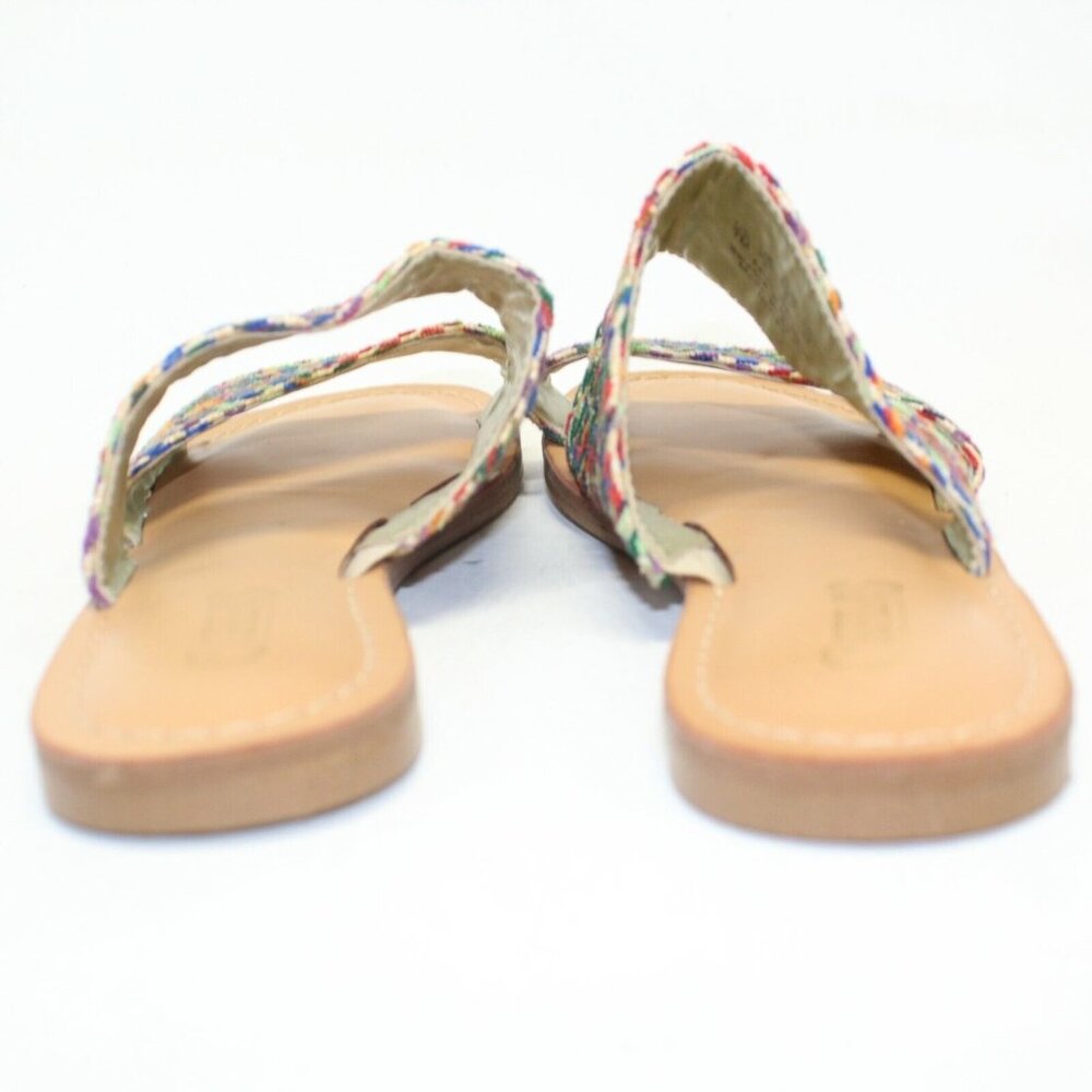 Carlos Santana Womens Sz 7M Holly Rainbow Multicolored Flat Slides Sandals - Picture 8 of 11